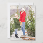 ハッピーホリデー2フォトスクモダンリッはっきりしたトフローラ シーズンカード (裏面)