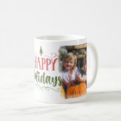 ハッピーホリデー2フォトホリデー コーヒーマグカップ (正面右)