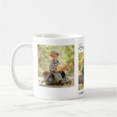 ハッピーホリデー3フォトコラージファミリーコーヒーマグ コーヒーマグカップ (左)