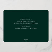 ハッピーホリデー3写真 箔シーズンカード (裏面)