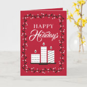 ハッピーホリデー | あなたの写真を追加 カード (黄色い花)