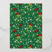 ハッピーホリデー | あなたの写真を追加 箔シーズンカード (裏面)