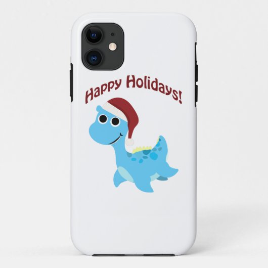 ハッピーホリデー!かわいいネッシー Case-Mate iPhoneケース (裏面)