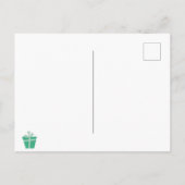 ハッピーホリデー!かわいいホッキョクグマのクリスマス ポストカード (裏面)