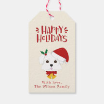 ハッピーホリデー – かわいいマルチーズドッグクリスマス