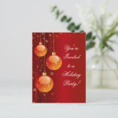 ハッピーホリデー インビテーションポストカード (スタンド正面)