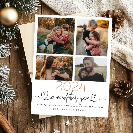 ハッピーホリデー ウィンター フォリアジ ホリデー カード