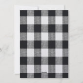 ハッピーホリデー | エレガントなバイソン柄の写真 シーズンカード (裏面)