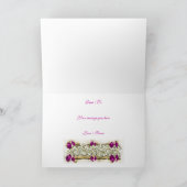 「ハッピーホリデー」エレガントフェスティバル シーズンカード (内部)