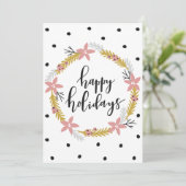 ハッピーホリデー オリジナルメッセージを書いて シーズンカード (スタンド正面)