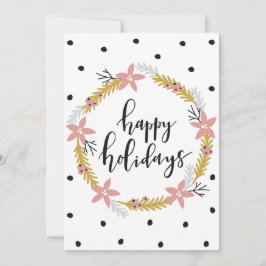 ハッピーホリデー オリジナルメッセージを書いて シーズンカード