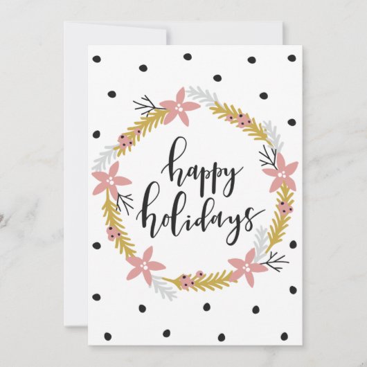 ハッピーホリデー オリジナルメッセージを書こう シーズンカード (正面)