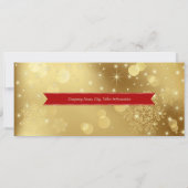 ハッピーホリデー。カスタムロゴ企業のカード 招待状 (裏面)