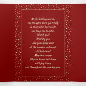 ハッピーホリデー。カスタム写真ビジネス企業の 三つ折りクリスマスカード (内部中)