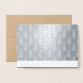 ハッピーホリデー |カスタム年高級ホイル実在カード 箔カード (裏面封筒付き)