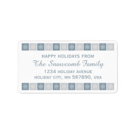 「ハッピーホリデー」カスタム文字住所 シール