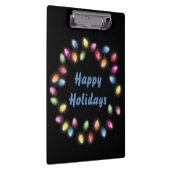 ハッピーホリデー&カラフルフェスティバルクリスマスライト クリップボード (右)