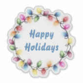 ハッピーホリデー&カラフルフェスティバルクリスマスライト シール (正面)