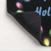 ハッピーホリデー&カラフルフェスティバルクリスマスライト マウスパッド (コーナー)