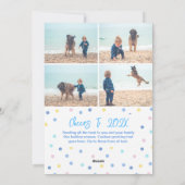 ハッピーホリデー カラフルフォトコラージュ ホリデーカード (裏面)