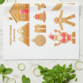 ハッピーホリデー キッチンタオル (折り畳み)