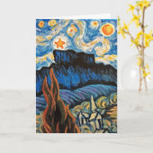 ハッピーホリデー!キャッスルロックコロラドスターリーナイト カード (黄色い花)