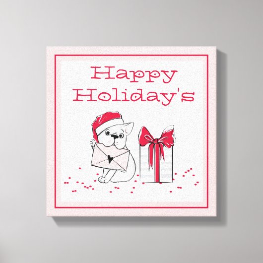 ハッピーホリデー キャンバスプリント (正面)