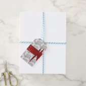 ハッピーホリデー –  ギフトタグ (より糸付き)