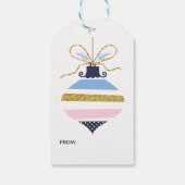 ハッピーホリデー |クリスマスきらめく装飾品 ギフトタグ (裏面)