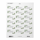 ハッピーホリデー – クリスマスアドレス ラベル (フルシート)