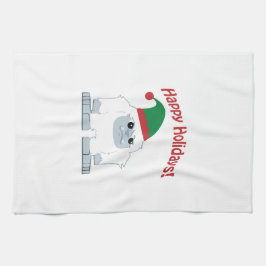 ハッピーホリデー!クリスマスイティ キッチンタオル