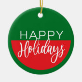 ハッピーホリデー – クリスマスオーナメント (正面)