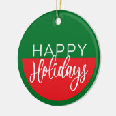 ハッピーホリデー – クリスマスオーナメント (左)