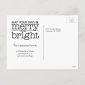 ハッピーホリデー – クリスマスフォトベリーリース シーズンポストカード (裏面)