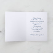 ハッピーホリデー。クリスマスフォト シーズンカード (内部)