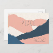 ハッピーホリデー |クリスマス平和はがき ポストカード (正面/裏面)