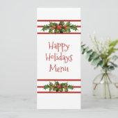 ハッピーホリデー、クリスマス、ダイニングメニュー メニュー (スタンド正面)