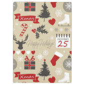 ハッピーホリデー クリップボード (裏面)