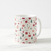 ハッピーホリデー コーヒーマグカップ (正面右)