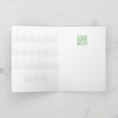 ハッピーホリデー！サンタ猫から…。 シーズンカード (内部)