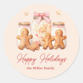 ハッピーホリデー ショコラマン ブラッシュ ラウンドシール (正面)