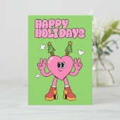 ハッピーホリデー – シーズンのGroovyハート シーズンカード (スタンド正面)