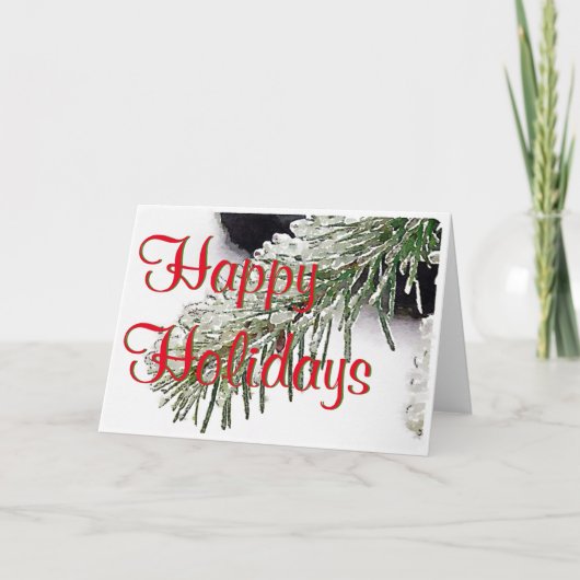 ハッピーホリデー シーズンカード (正面)