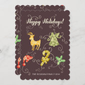 ハッピーホリデー シーズンカード (正面/裏面)