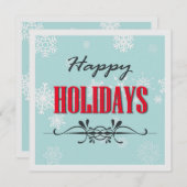 ハッピーホリデー シーズンカード (正面/裏面)