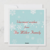 ハッピーホリデー シーズンカード (裏面)