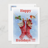 ハッピーホリデー !!! シーズンポストカード (正面/裏面)