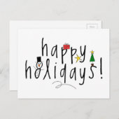 ハッピーホリデー シーズンポストカード (正面/裏面)