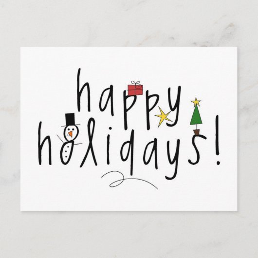 ハッピーホリデー シーズンポストカード (正面)