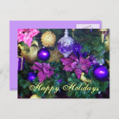 ハッピーホリデー_ シーズンポストカード (正面/裏面)